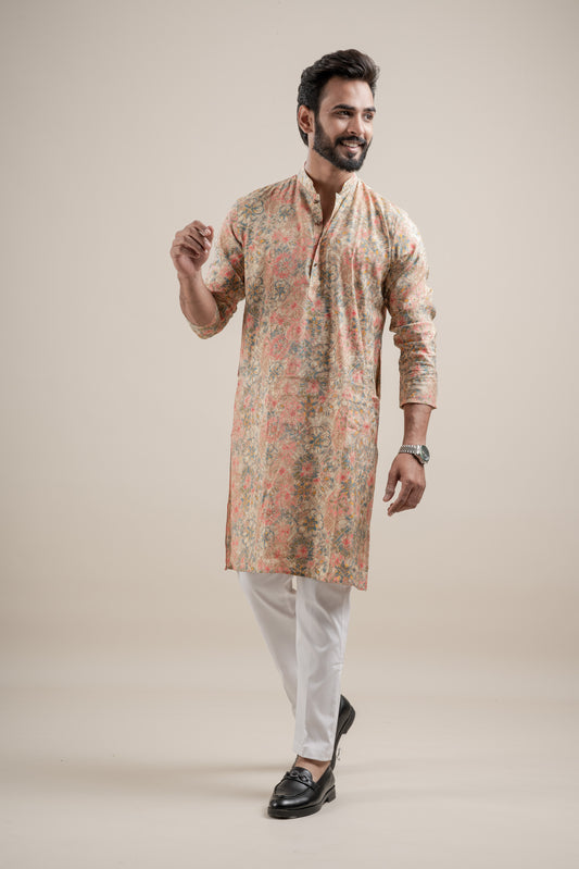 HEAVY TEXURIZED RAYON FOIL KURTA