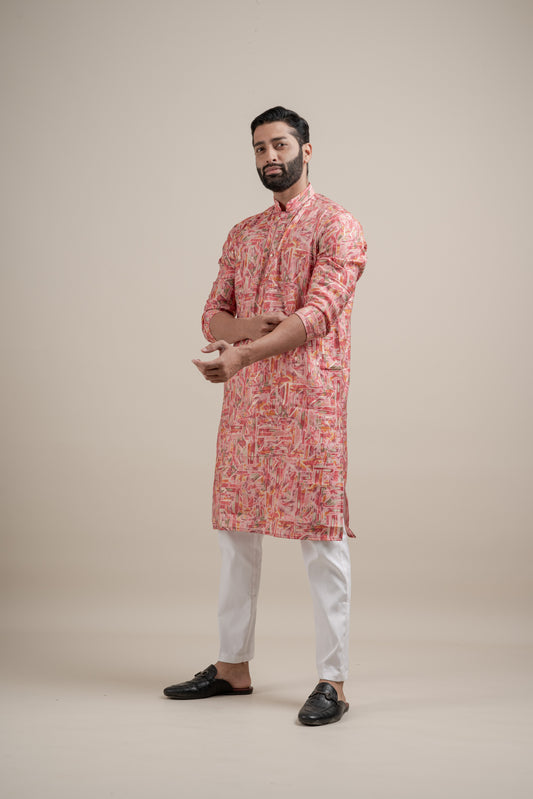 HEAVY TEXTURISED RAYON FOIL KURTA