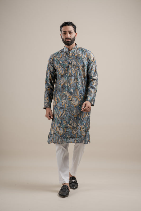 HEAVY TEXTURIZED RAYON FOIL KURTA