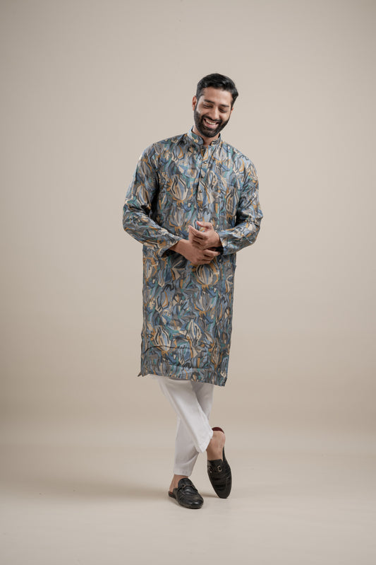 HEAVY TEXTURIZED RAYON FOIL KURTA