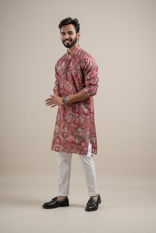 HEAVY TEXTURIZED RAYON FOIL KURTA