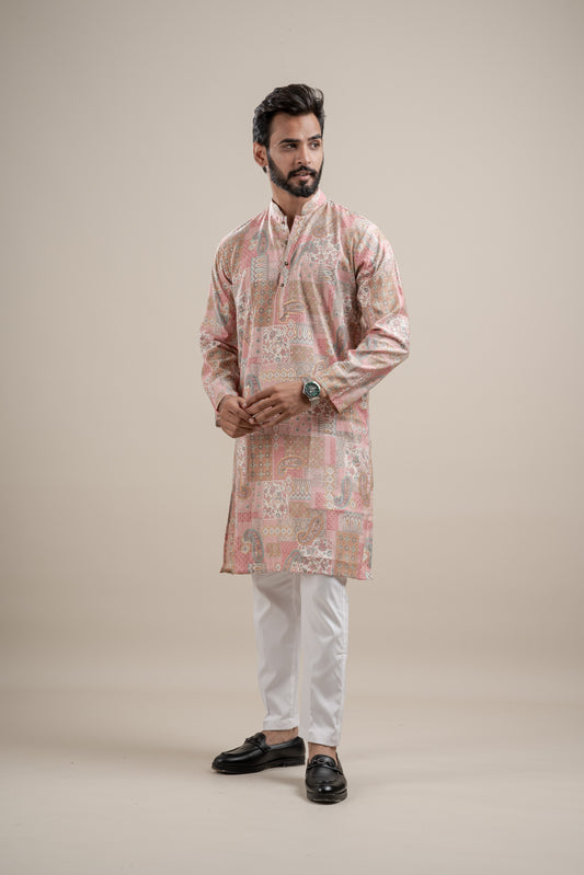 HEAVY TEXTURIZED RAYON FOIL KURTA